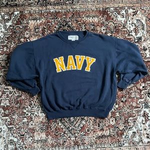 Vintage - Navy Sweater with Logo